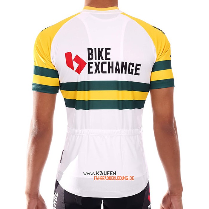 2021 Bike Exchange Kurzarmtrikot und Kurze Tragerhose Campione Australien